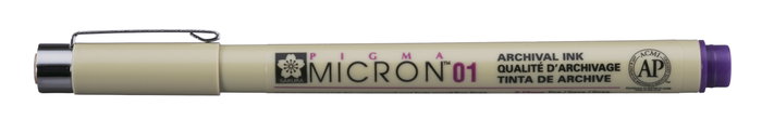 Sakura Pigma Micron 01 - 0.25 mm - Violeta Sakura Pigma Micron 01 - 0.25 mm - Violeta